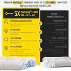 SUNROX LokGrip Non Slip Tufted Memory Foam Bench Cushion, FadeShield Water Resistant Durable Thicken Outdoor/Indoor Bench Seat Pads 30x14x4 inch, Cream