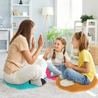 30 Pcs Kids Crazy Carpet Circle Seats 16 Inch Round Floor Mat Kids Floor Cushions Soft Colorful Educational Classroom Rug for School Home Group Activity Learning Marker Playing Areas
