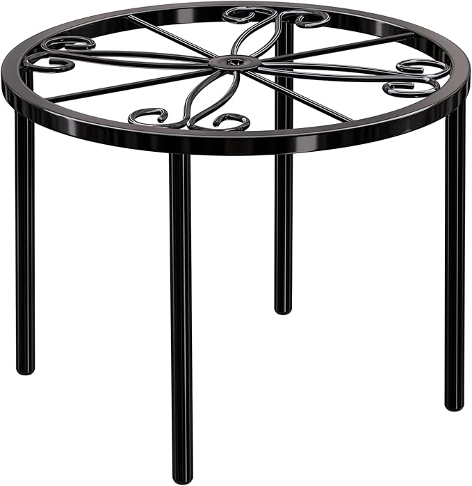 Plant Stand 1 PCS-7.9 IN Flower Pot Stand Plant Rack for Indoor and Outdoor Courtyard Gardens Black