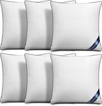 Utopia Bedding Throw Pillow Inserts (Pack of 6, White), 18 x 18 Inches Decorative Indoor Pillows for Sofa, Bed, Couch, Cushion Sham Stuffer