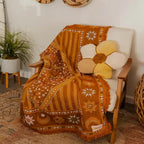 Boho Throw Blanket for Couch Sofa Bed, Decorative Throw Blanket with Tassels, 50"x60" Bohemian Woven Cover for Home Living Room Bedroom Indoor Outdoor Picnic