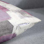 Emvency Set of 2 Pink Painting Throw Pillow Covers Contemporary Line Gray Abstract Modern Design Retro Decorative Pillow Case Home Decor Standard Square 18x18 Inch Cushion Pillowcase