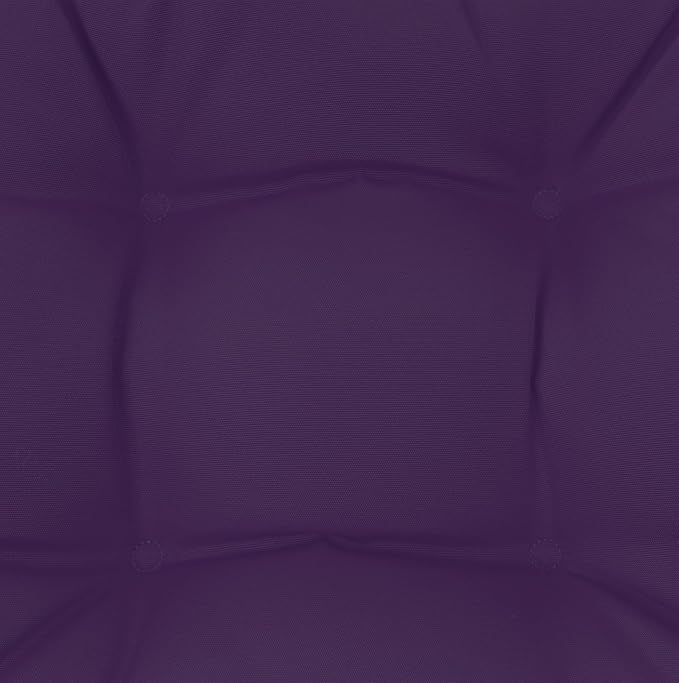 QILLOWAY Outdoor Seat/Back Chair Cushion Tufted Pillow, Spring/Summer Seasonal All Weather Replacement Cushions. (Purple)