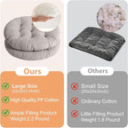 Tiita Outdoor Cushions Square Floor Pillow Thicken Tufted Seat Pad Large Floor Cushion for Yoga Meditation Living Room