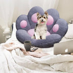 Cat Paw Cushion Office Chair Cushion Comfy Plush Gaming Chair Cushion Cute Seat Cushion for Girl, Cute Gaming Acessories Room Decorate 28"x 24" (Gray)