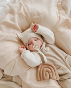 meowcards Muslin Swaddle Blankets for Baby, Unisex Baby Boys Girls Essentials, Large 47 x 47 inches, Boho Receiving Blankets Newborn Registry Must Haves (Pale Yellow, Simple)