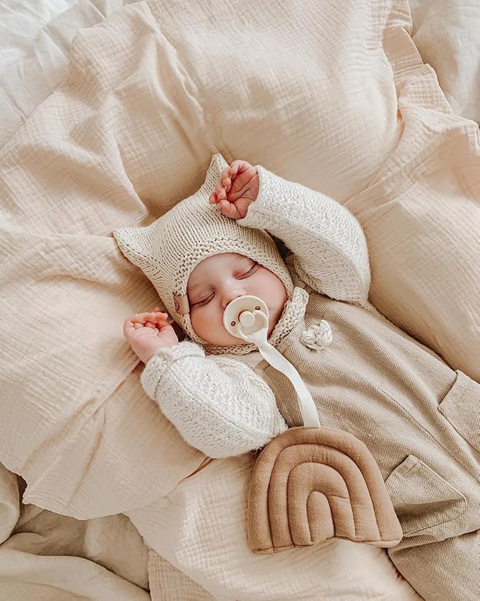 meowcards Muslin Swaddle Blankets for Baby, Unisex Baby Boys Girls Essentials, Large 47 x 47 inches, Boho Receiving Blankets Newborn Registry Must Haves (Coustume Blue, Simple)