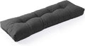 SUNROX LokGrip Non Slip Tufted Memory Foam Bench Cushion, FadeShield Water Resistant Durable Thicken Outdoor/Indoor Bench Seat Pads 59x16x4 inch, Midnight