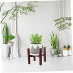 Wooden Flowerpot Stand Plant Stand Boho Decor Solid Wood Pot Rack for Display