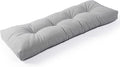 SUNROX LokGrip Non Slip Tufted Memory Foam Bench Cushion, FadeShield Water Resistant Durable Thicken Outdoor/Indoor Bench Seat Pads 59x16x4 inch, Heather Grey