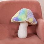 Mushroom Floor Pillow Sofa Cushion Home Decoration Reading Pillow (Purple, 32cm)