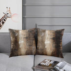 Britimes Throw Pillow Covers Modern Home Art Decor, 16 x 16 Inches Set of 2 Abstract Oil Painting Pillowcases for Bedroom, Living Room, Cushion Couch Sofa, Brown Grey Beige