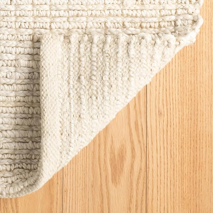 Dash & Albert Dunes Bleached Oak Handwoven Jute Rug, 9.5 X 13.5 Feet, Ivory Solid Pattern