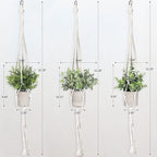 Artificial Plants 3 Pack Mini Fake Plants Fake Hanging Plants Artificial Decor with 3 Macrame Plant Hangers Decorative Plants Faux Hanging Plants Greenery Decor for Wall Kitchen Bathroom Home Office