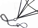 Air Plants Hanging Holders Indoor Small Metal Airplants Rack Hanger Himmeli Geometric Planter Tillandsia Air Ferns Display with Chains 6 Pcs Black Diamond Shape …