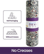 DEXI Kitchen Mats for Floor Cushioned, 23x59 Wide Runner Rug Non Slip, Waterproof Soft Comfort Standing Padded Anti Fatigue Decorative, Blue Red