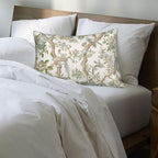 Green Floral Bird Pillow Covers 12x20 Set of 2 Chinoiserie Throw Pillows Green Vintage Flowers Bird Decorative Pillow Cases Outdoor Chinoiserie Decor Farmhouse Cushion Case for Couch Sofa