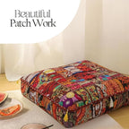 THE ART BOX 35" X 35" Large Boxed Shaped Premium Hypoallergenic Square Stuffer Best for Meditation Floor Pillow Cover, Mandala Ottoman Cushion, Dog Beds, Lounger, Pet Beds