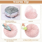 Yerliker 6 Pcs Floor Pillow Cushions 15inch Round Velvet Throw Pillows Colorful Flexible Cushions Alternative Pillows for Couch Chair Living Room Bedroom Home Office Decor(Boho Color)