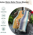 Hopstar Aztec Throw Blanket Navajo Indian Blankets and Throws Boho Western Decor Couch Cover Blanket for Bed Sofa Living Room Beach Travel 51"x63" (Emma)