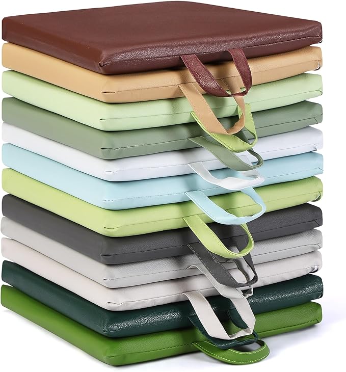 Sawysine 12 Pcs Floor Cushions Classroom Flexible Floor Seating with Handle for Kids in Home School Classroom Kindergarten Daycare Nursery (Fresh Color,Square)