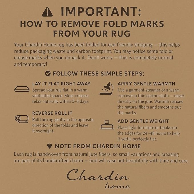 Chardin home 2x3 Jute Cotton Hand Woven Rug | Braided Doormat, Boho, Rustic, Natural Jute/Black | Farmhouse Vintage Area Rugs for Bedroom, Living Room, Kitchen, and entryways