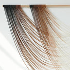 Jakalin Macrame Wall Hanging Dip Dyed Large Fiber Wall Art Macrame Wall Decor Boho Bedroom Living Room Wall Decor,59" W x 35" L