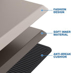 StepRite Kitchen Mats, 2PCS Kitchen Rugs, Cushioned Anti Fatigue Kitchen Mats for Floor, Non-Slip Standing Desk Mat, Waterproof Kitchen Rug Set for Kitchen, 20" x 32"+20" x 48"-Full 1 inch Thick,Khaki