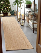 MDS Pack of 1 Handwoven Braided Jute Area Rug 2x8 Rectangular - 100% Natural Burlap Reversible Accent Rugs for Home Decor, Living Room, Doormat, Kitchen, Entryway Rug, Rustic, Farmhouse (2'x8')