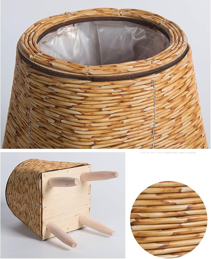 Handwoven Flowers Basket Handwoven Storage Basket Flowers Baskets Plant Pots Bonsais Succulents Container Decorations