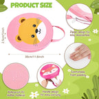 Suzile 12 Pcs Cartoon Kids Floor Cushions for Classroom, Round Flexible Seating with Handle, Soft Waterproof Floor Pillow with Cute Animals Patterns for Home Daycare Preschool Kindergarten, 12 Styles