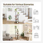 3 Tier Plant Stand Indoor, Tiered Plant Stands for Indoor Plants Multiple, Corner Flower Stand for Living Room, Multi-Layer Vintage Design Plant Shelf