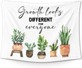 XLDLIOO Mental Health Wall Tapestry, Growth Looks Different for Everyone Inspirational Wall Tapestry Hanging for Classroom, Motivational Tapestries Decor Art for Therapy Counselor Office 40x30in