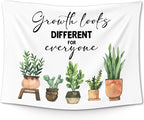 XLDLIOO Mental Health Wall Tapestry, Growth Looks Different for Everyone Inspirational Wall Tapestry Hanging for Classroom, Motivational Tapestries Decor Art for Therapy Counselor Office 40x30in