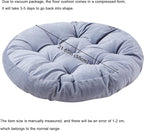 Big Hippo Floor Pillow Cushion, 22 Inch Round Seat Cushions Thick Meditation Cushion for Yoga Living Room Sofa Balcony Indoor & Outdoor (Gray)