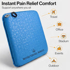 Whispering Winds Inflatable Seat Cushion - Comfortable Blow-up Foam Pad for Airplane, Travel, Stadium, Outdoors, Camping, Car & More