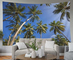 EMMTEEY Tree Tapestry Hanging Wall Decor Big 80X60 Inch-Coconut Palm Tree Tropical Summer Durable Tapestry Wall Hanging for Living Room