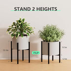 Urban Deco Adjustable Metal Plant Stand Outdoor & Indoor Planter With Stand Fits for 8-14 Inch Plant Holder Mid Century Modern Flower Stand Corner Outdoor Plant Stands for Patio