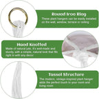 Macrame Plant Hangers, 3 Sizes 24"/32"/39" Indoor Hanging Plant Holder, Ceiling Crochet Handmade Home Decor Set for Hanging Plants Basket Pot, Home Farmhouse Decor