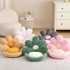 Ditucu Flower Shape Chair Cushion Comfy Kawaii Seat Cushions 19 inch Cute Stuff Pad Lazy Sofa Office Floor Pillow for Gaming Chairs Room Decor Green