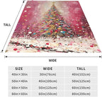 Christmas Tree Throw Blanket Soft Flannel Blanket 60"x50" in Bed Blanket Home Decor for Room Sofa Couch All Season
