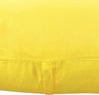 4-Pack 100% Cotton Comfortable Solid Decorative Throw Pillow Case,Thmyo Square Cushion Cover Pillowcase Sublimation Blank Pillow Covers DIY Throw Pillowcase for Sofa(20x20 inch/ 50x50cm,Lemon Yellow)