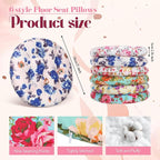 6 Pcs Boho Floor Pillow Cushions Seating 15 x 15 Inches Boho Floor Pillow Round Seat Reading Chair Cushions Yoga Mandala Meditation Pouf for Classroom Home School Playing Supplies