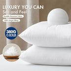 MIULEE Set of 4 Throw Pillow Inserts 16x16 Inches, 100% Virgin Filling Nowoven Pillow Inserts for Couch Sofa Living Room