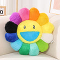 FIONOUT Flower Pillow, Flower Shaped Throw Pillow, Flower Face Floor Cushions Floor Pillow, Colorful Sunflower Plush Pillow, Cute Room Decor Decorative Pillows for Sofa Bedroom Car (60CM/23.6in)