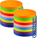 Marsui 18 Pcs Round Floor Cushions for Classroom, 12" Flexible Floor Seating with Handle for Kids Students Colorful Seats for School Kindergarten Daycare Playroom Home Nursery(Rainbow Color)