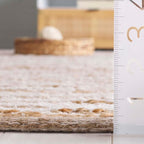 SAFAVIEH Cape Cod Collection Area Rug - 6' Square, Natural & Ivory, Handmade, Braided Design, Ideal for The Living Room, Bedroom, Dining Room (CAP151A-6SQ)