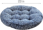 Round Tatami Seat Cushions, Thicken Soft Chair Pad,Cotton Linen Boho India Floor Seat Pillows for Living Room Sofa Bed Balcony Outdoor, 22Inch(Size:1 Count (Pack of 1),Color:Red Wave)