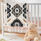 Aztec Throw Blanket, Boho Geometric Pattern, Southwest Blankets Fuzzy Gifts for Sofa Couch Bedroom (60" x 50")