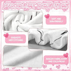 Valentine's Day Throw Blanket Ultra Soft Fleece Blanket for Bed and Couch Cozy Holiday Theme Throw Warm Winter Valentines Decoration, 50 x 60 Inches